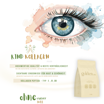 Kollagen Pulver 500g – Typ 1 2 3 Hydrolysat aus Weidehaltung